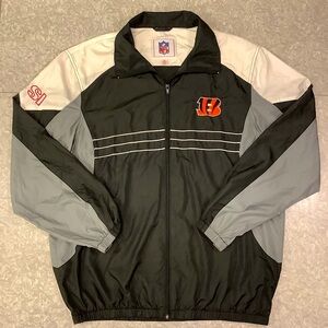 Vintage 90s NFL Sports Illustrated Cincinnati Bengals Windbreaker Jacket, Size L